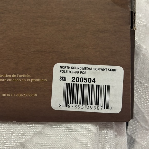 Tommy Bahama white curtains - Picture 6 of 6